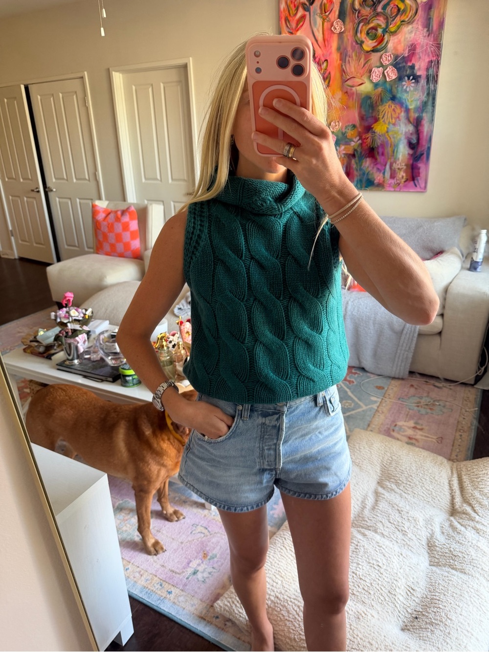 Sablyn Saige B Turtleneck in Marine Teal